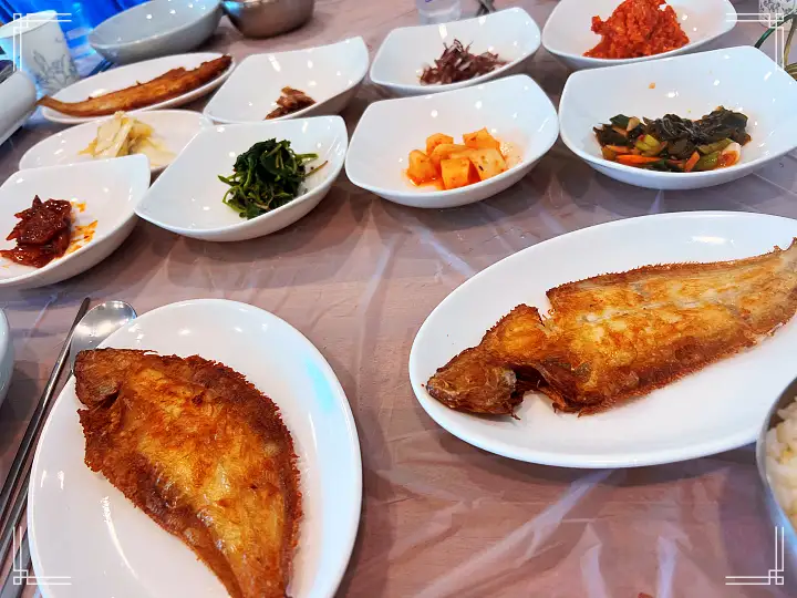 물가자미 요리 한상 물가자미회 물가자미찌개 물가자미구이 영덕 맛집