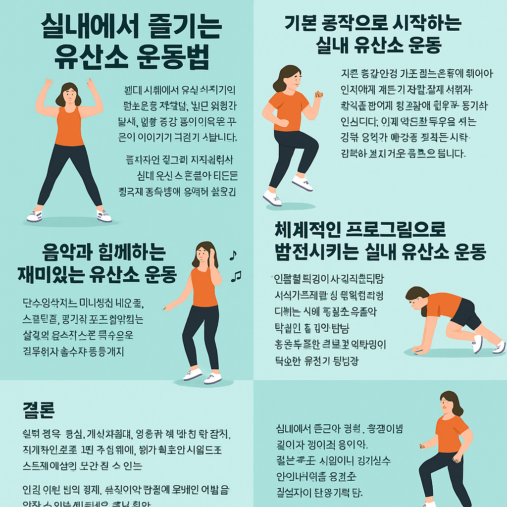 실내에서 즐기는 유산소 운동법
