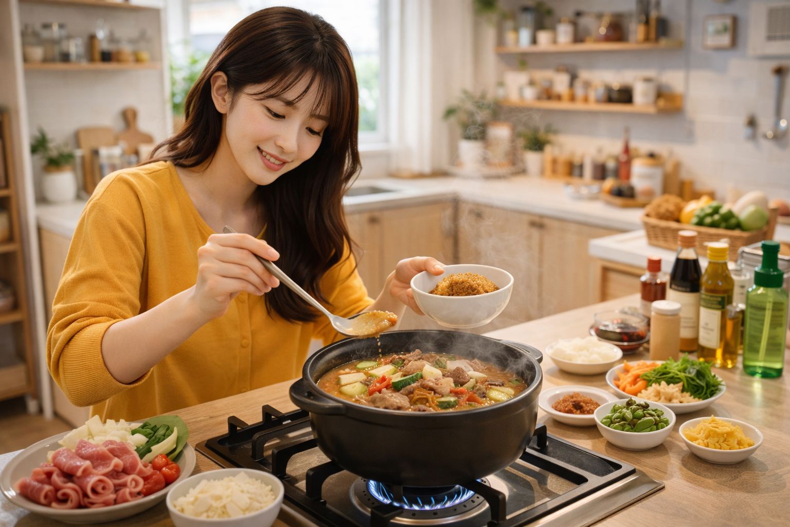 우삼겹 된장찌개 황금레시피, 집밥 기본 양념 비율 공개