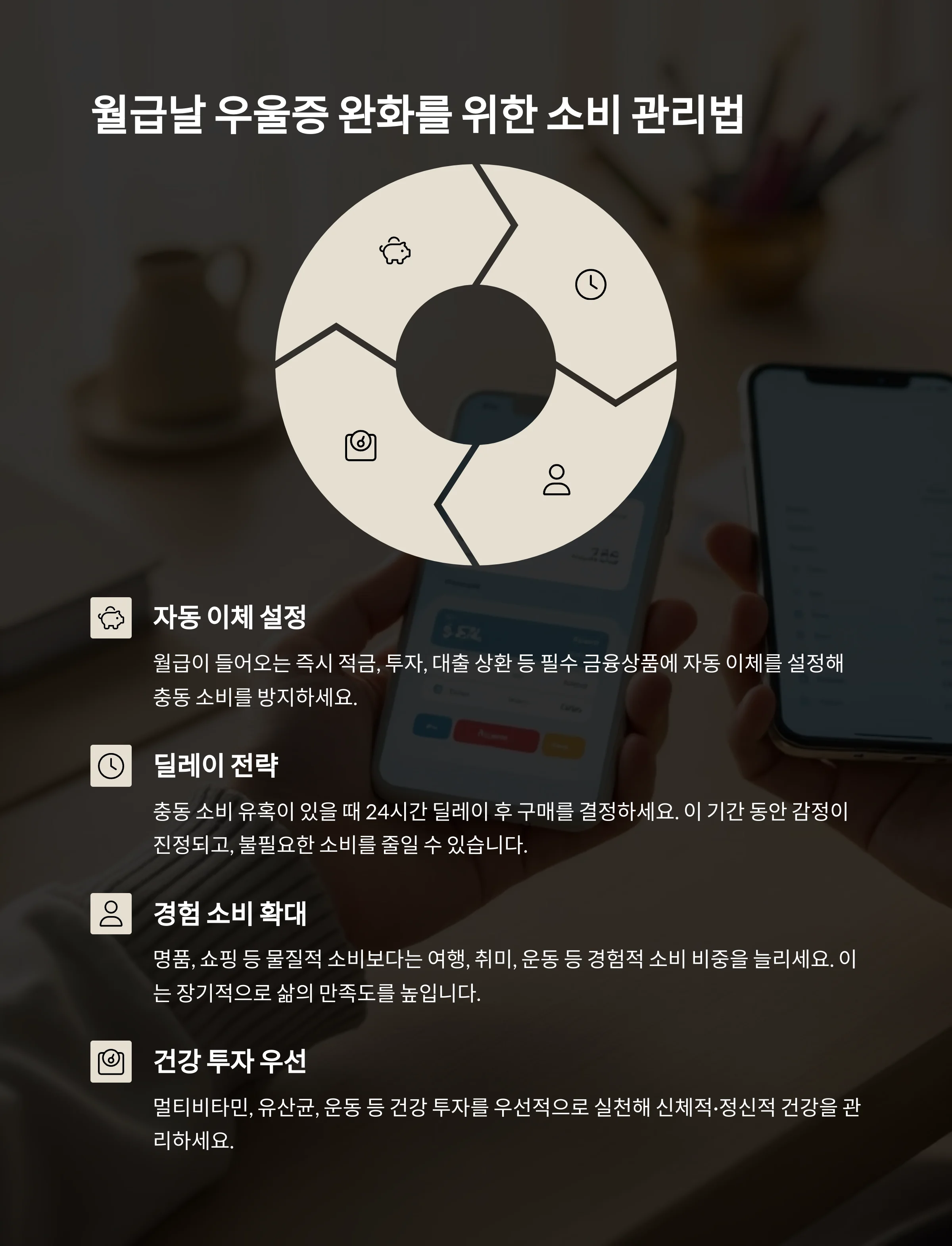 월급날 우울증 완화를 위한 소비 관리법