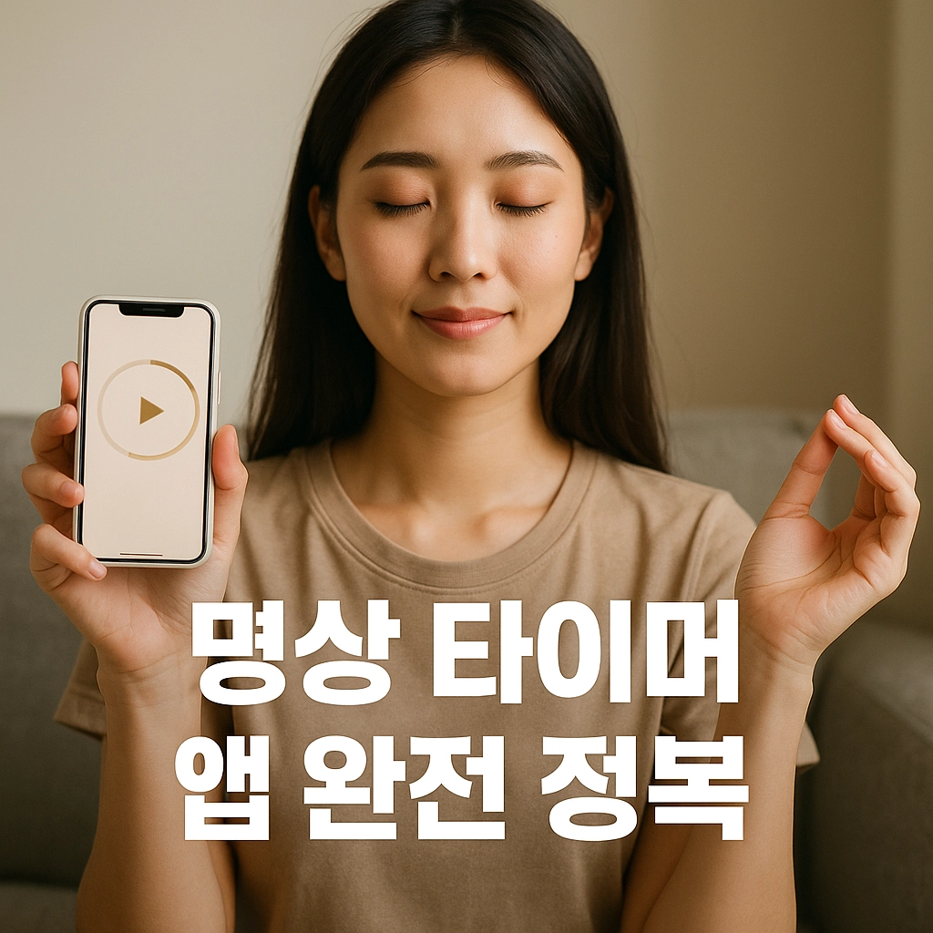 명상 타이머 앱 하나로 집중력도 높이고 수면까지 달라지는 이유