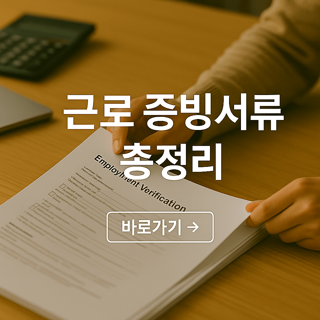 2025 희망두배 청년통장 근로 증빙서류 총정리