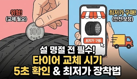 타이어 교체 시기 확인법
