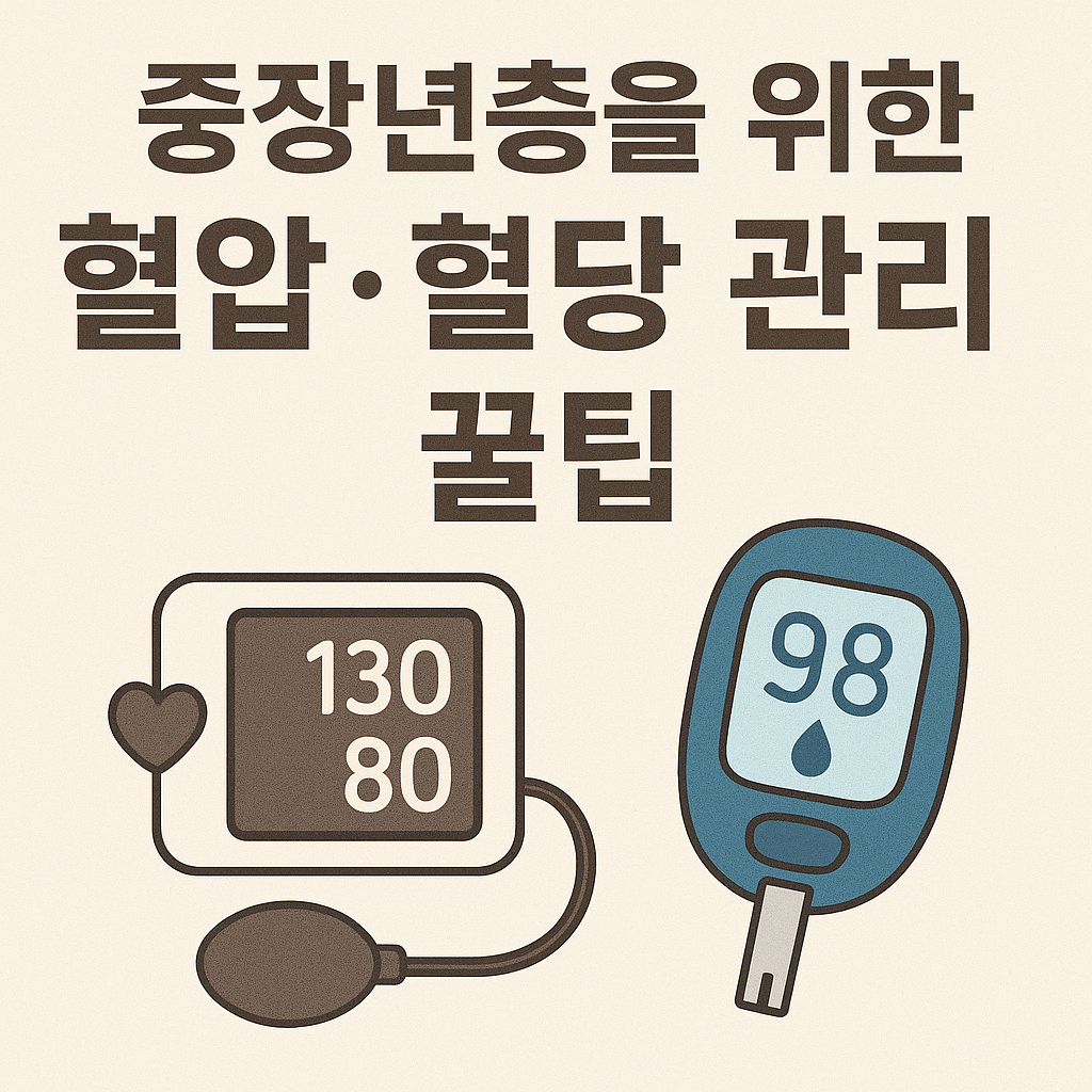 중장년이 꼭 지켜야할 혈압혈단관리법