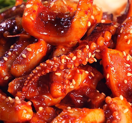 오징어 볶음 맛있게 만드는법 : 매콤한 맛