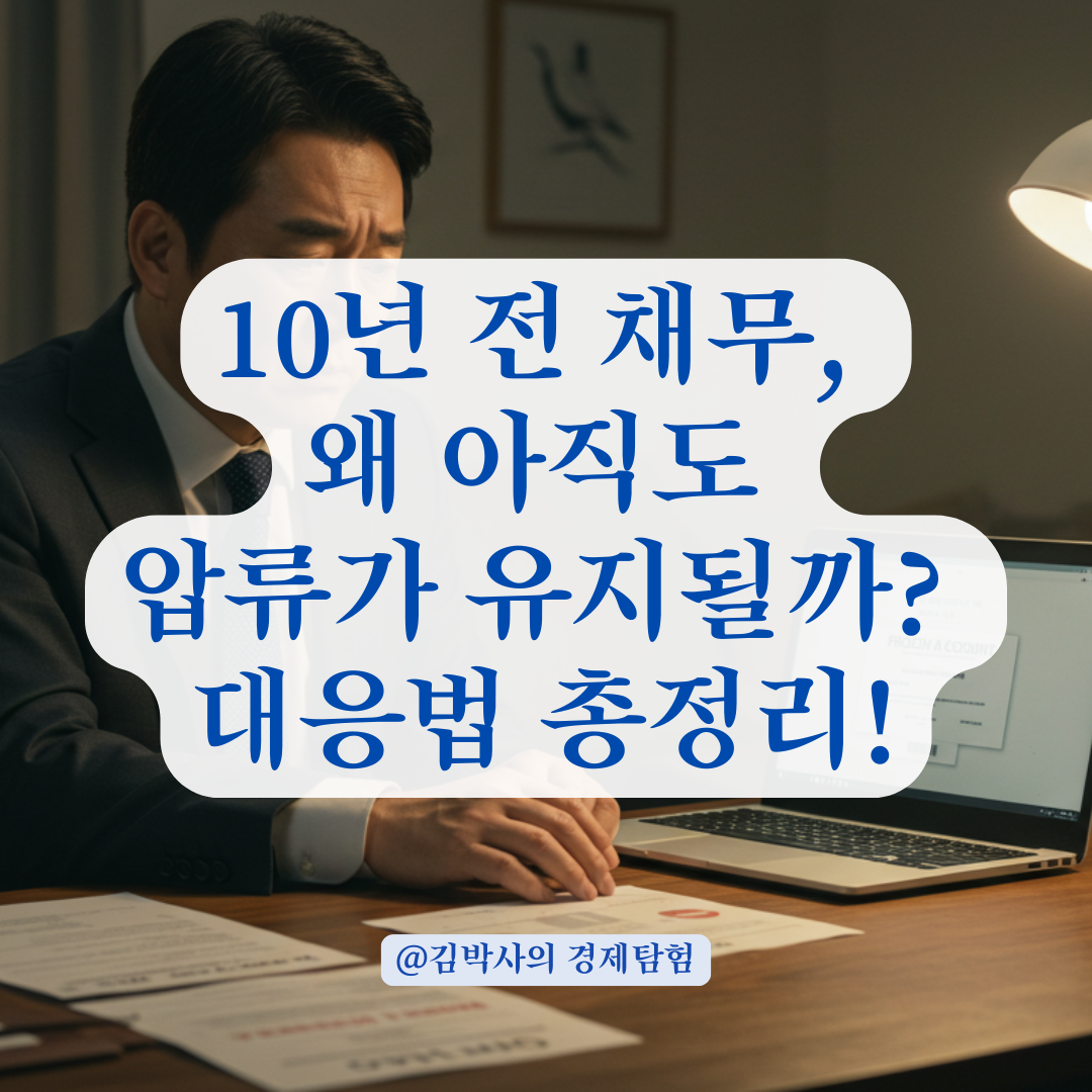 10년 전 채무로 아직도 통장 압류? 회생자라면 꼭 알아야 할 대응법.