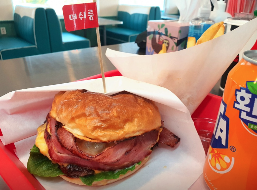 머쉬룸버거세트 사진