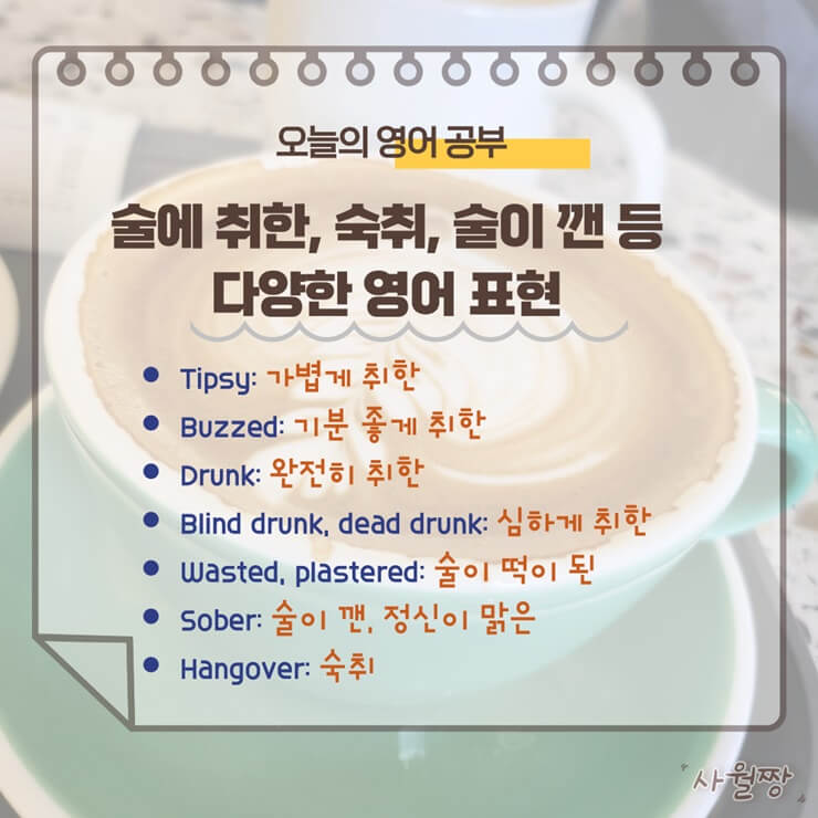 술과-관련된-영어표현