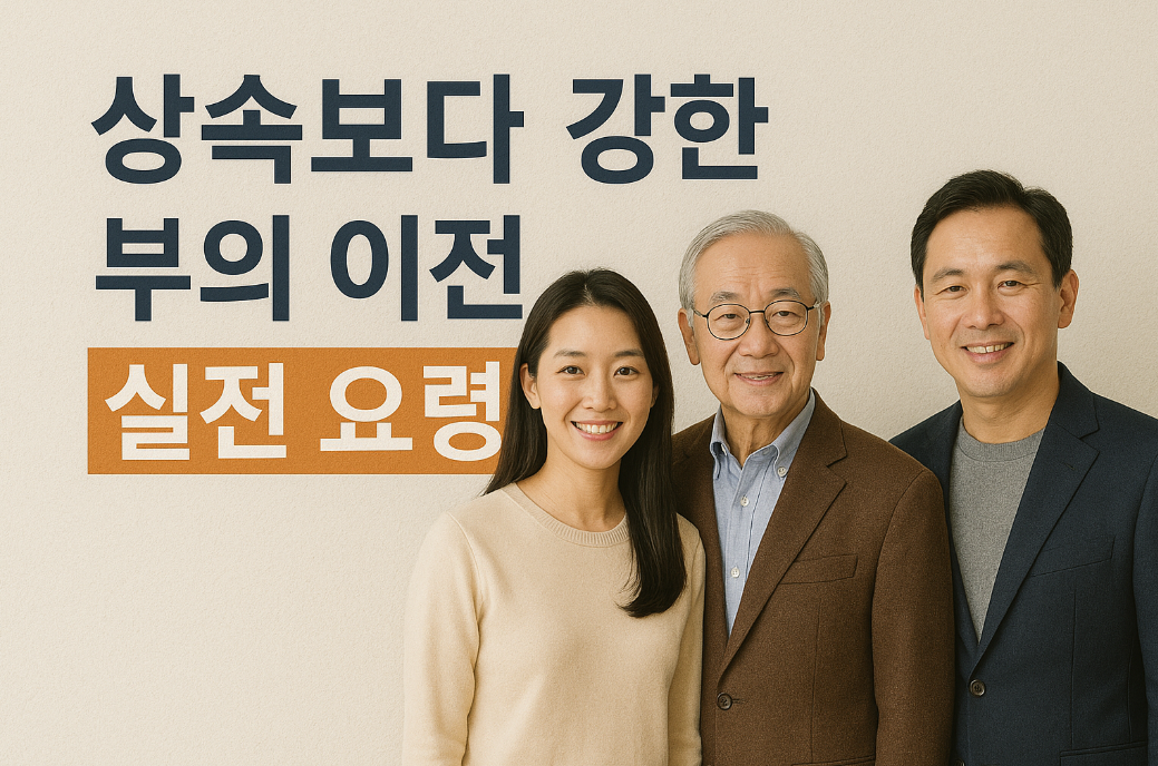 상속보다 강한 부의 이전 실전 요령