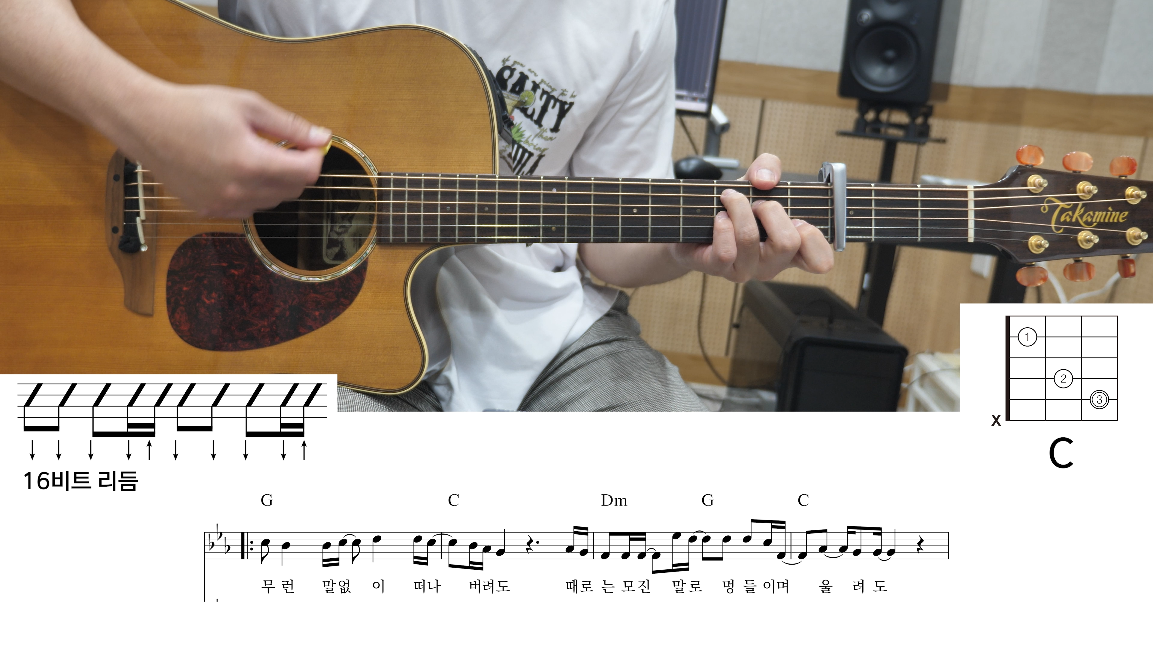 너에게로-또-다시-변진섭-놀면뭐하니-80s-서울가요제-통기타-쉬운-코드-악보-초보-연습곡-7080가요-발라드-레트로-명곡-추억-세대공감-기타연주