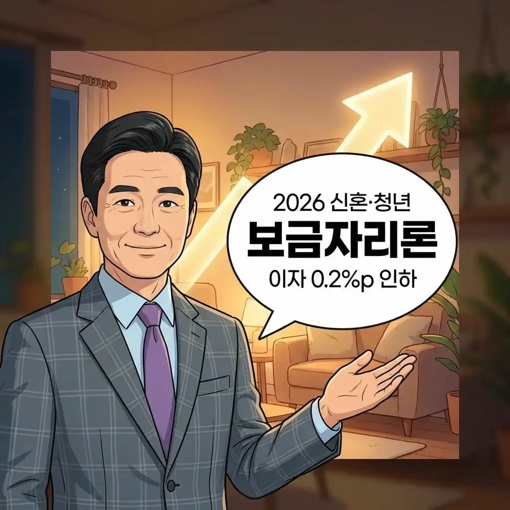 2026년 신혼,청년 보금자리론 금리 0.2%감면 및 소득 8,500만원까지 허용 가이드 아바타 이미지