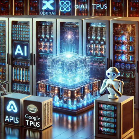 미래형 OpenAI 및 Google TPU AI 컴퓨팅 시스템 관련 이미지