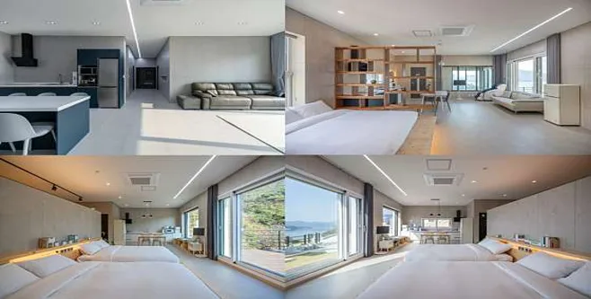 제천 감성펜션 벤티첼로 블루동