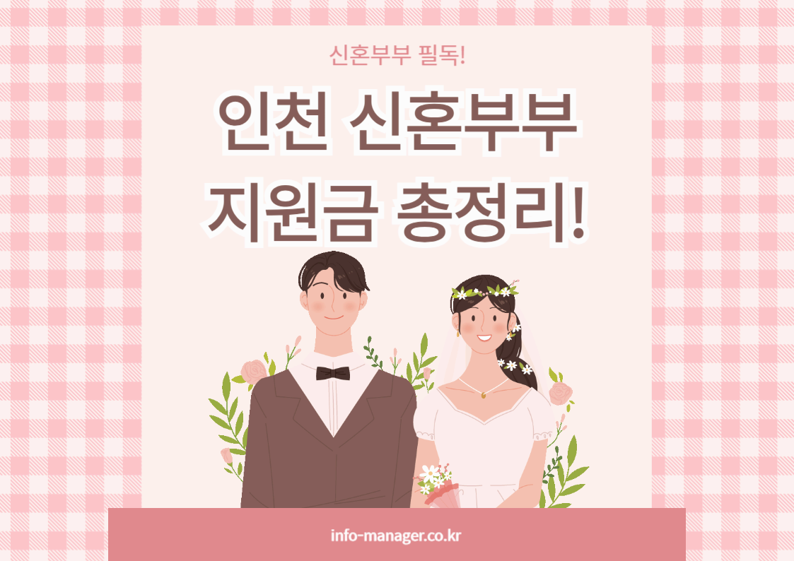 인천 신혼부부 지원금 완전정복 – 최대 600만 원!