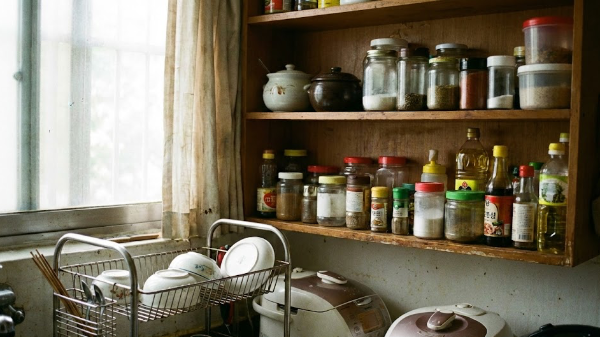 양념장이 늘어져있는 사진