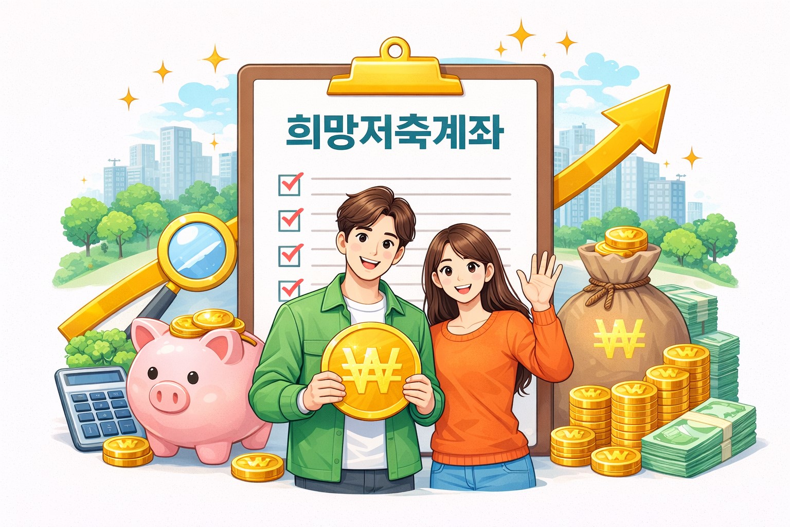 희망저축계좌로 행복한 젋은이 썸네일 이미지