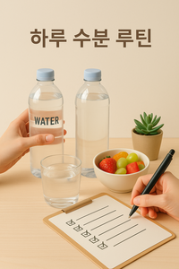 하루수분루틴체크리스트