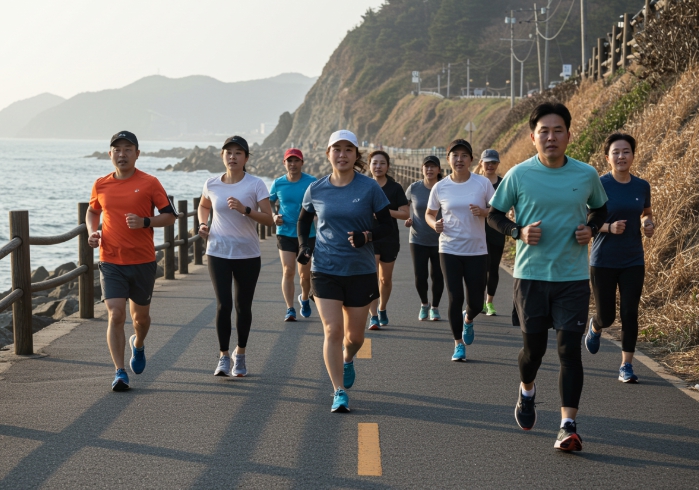 러닝으로 뱃살 줄이기