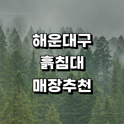 부산 해운대구 흙침대