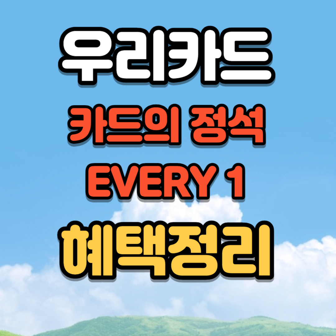 우리카드 카드의정석 EVERY 1