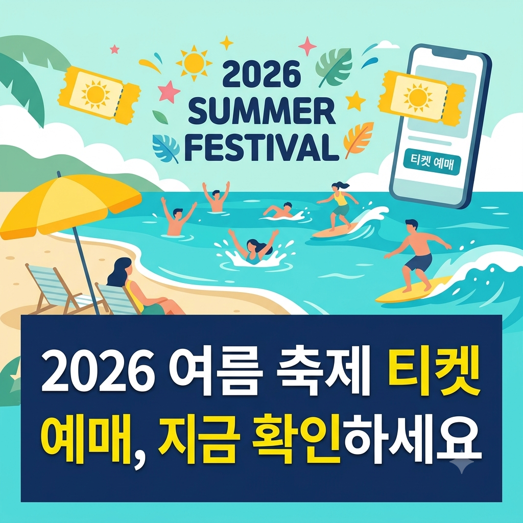 2026 여름 축제 티켓 예매 방법
