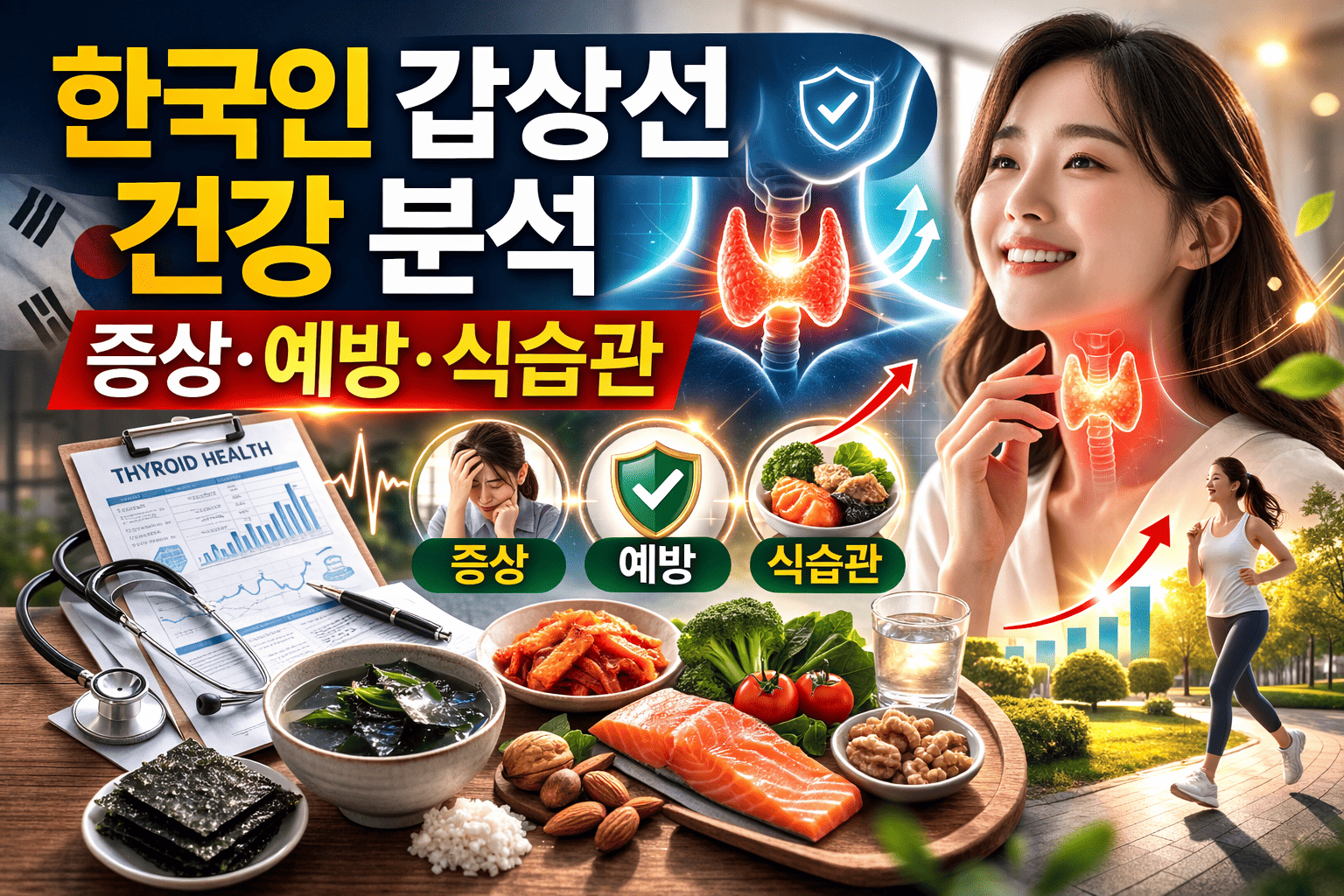 한국인 갑상선 건강 분석 (증상, 예방, 식습관)