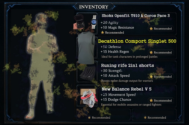 러닝 아이템 추천