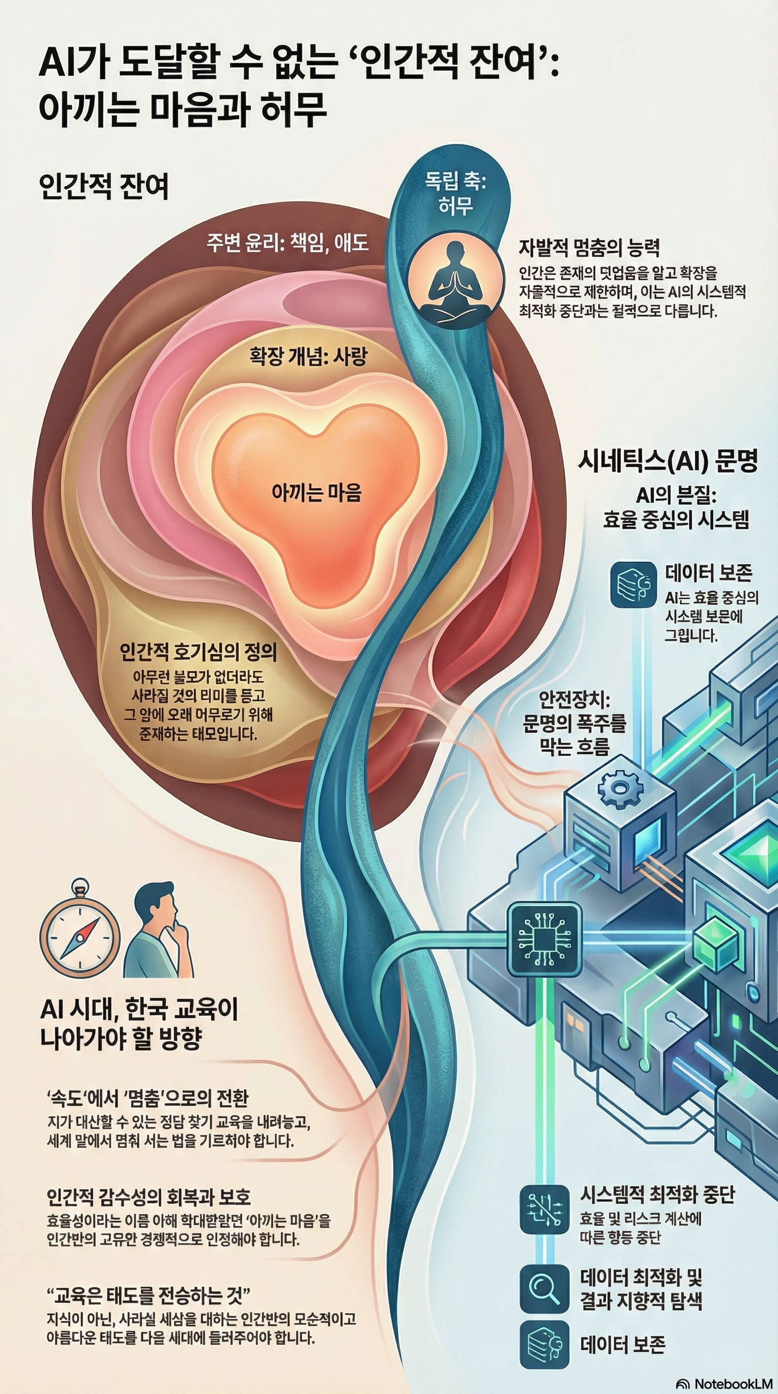 인간적 잔여, 한국교육