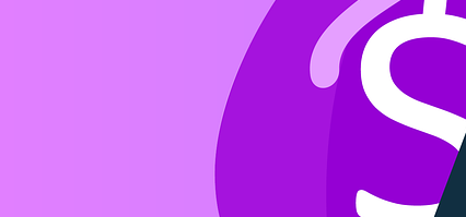 보라색 배경에 책과 일러스트