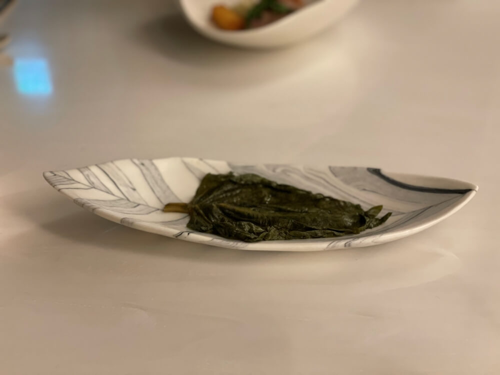 미쉐린 3스타 가온 - 곁들임 꺳잎 짱아찌