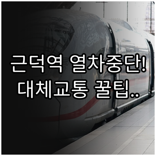 근덕역 기차 시간표 확인 불가 안내 ..