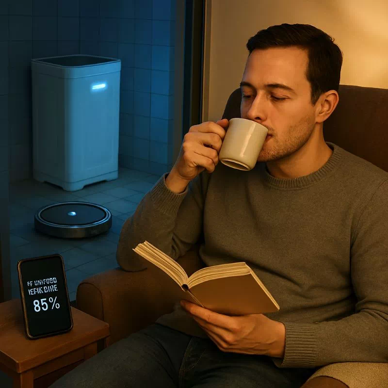 AI 청소 루틴 5가지 꿀팁: 챗GPT가 일하는 동안 주말을 확보하고 쉬는 이미지