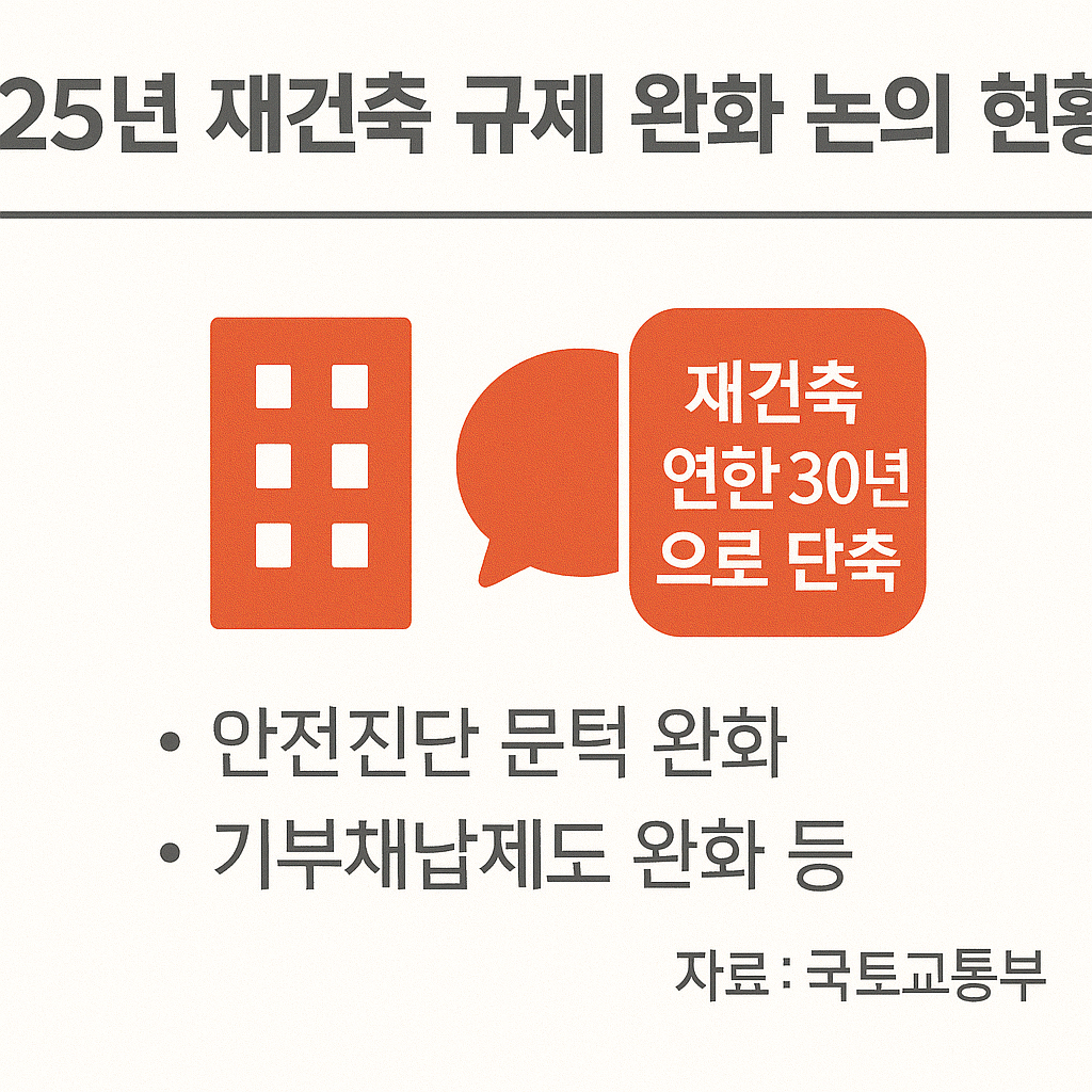 2025년 재건축 규제 완화 논의 현황과 수혜 예상 지역 🏗️