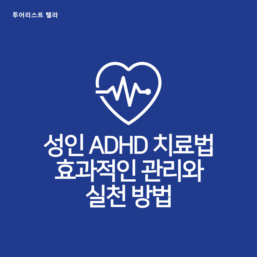 성인 ADHD 치료법 효과적인 관리와 실천 방법