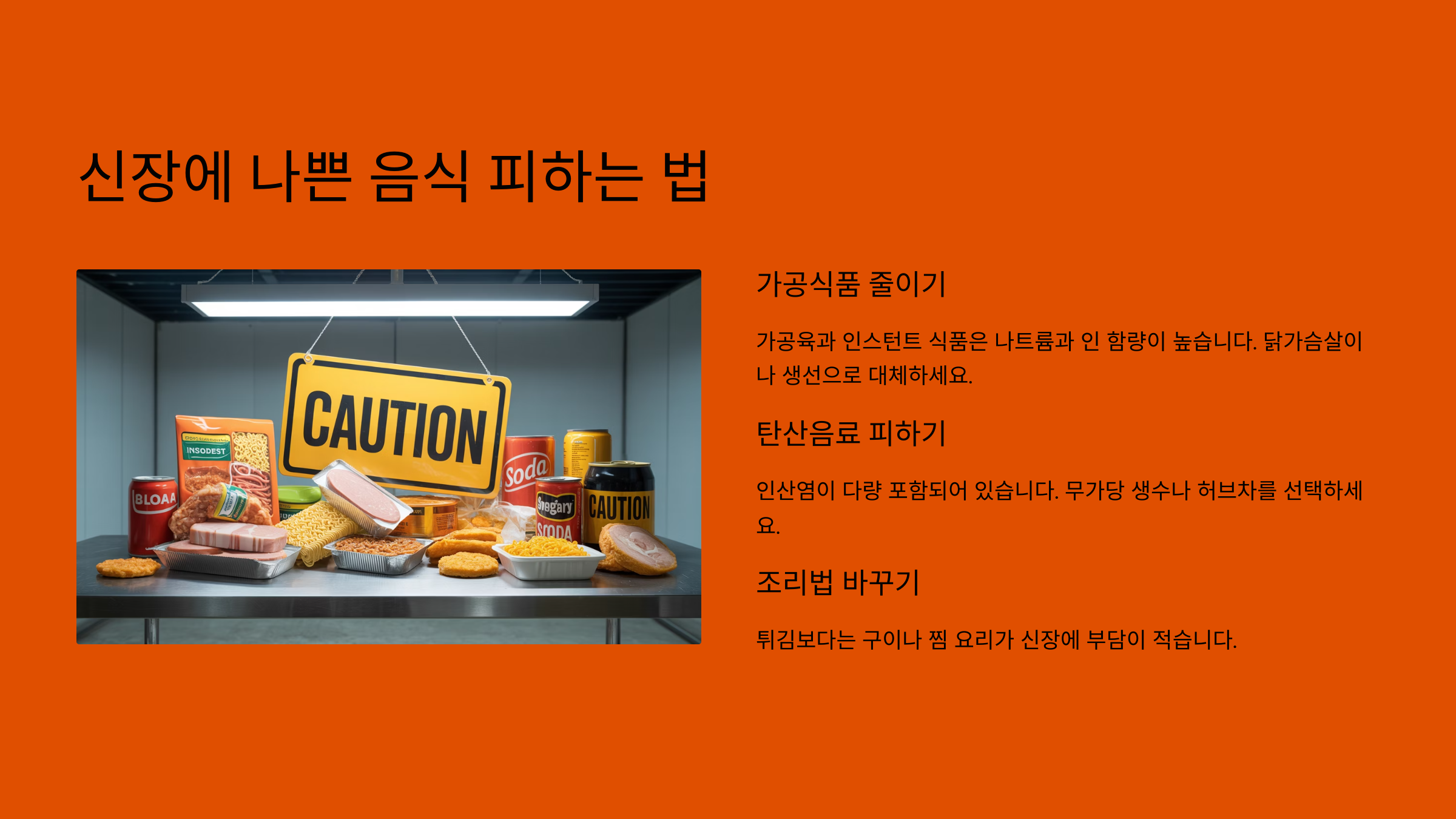 신장에-나쁜-음식