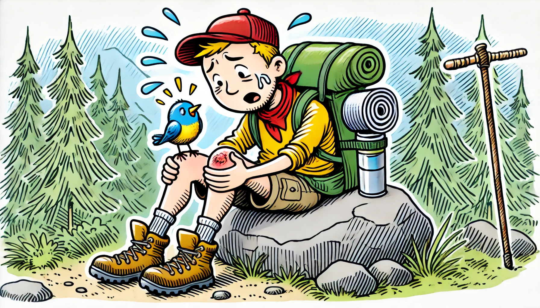 무릎통증을-느끼는-남자