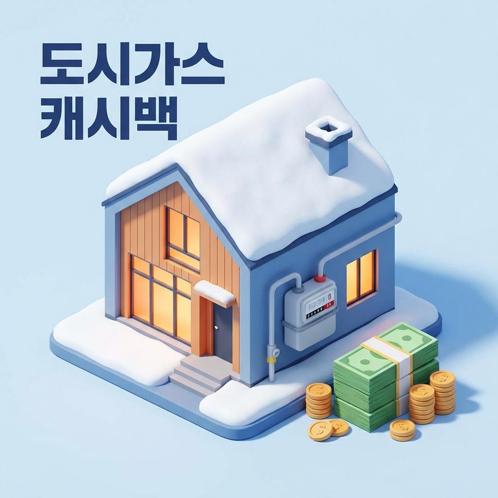 겨울 난방비 걱정 끝 - 도시가스 캐시백