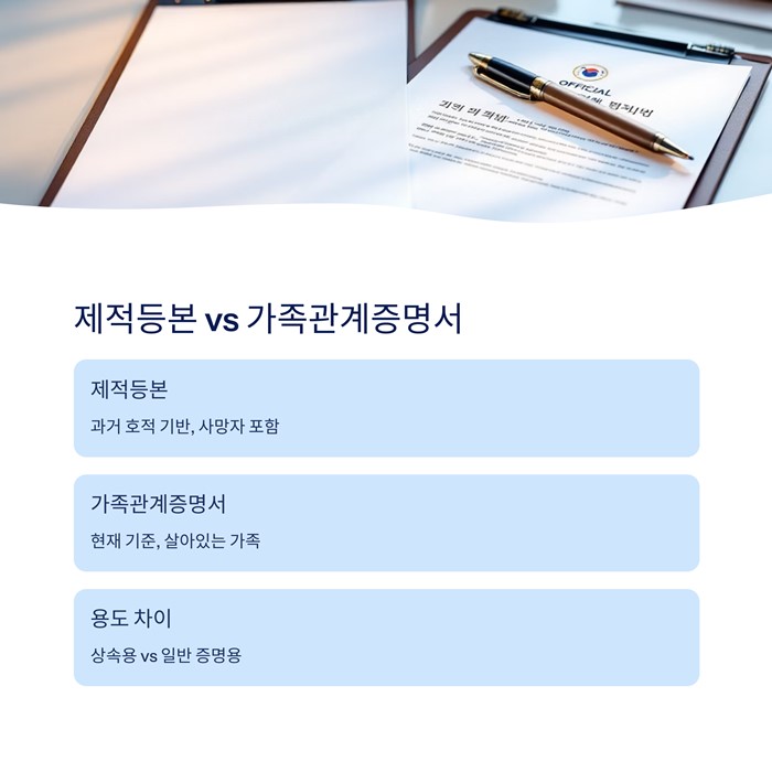 제적등본 인터넷 발급 및 호주 성명 확인 방법 요약 이미지
