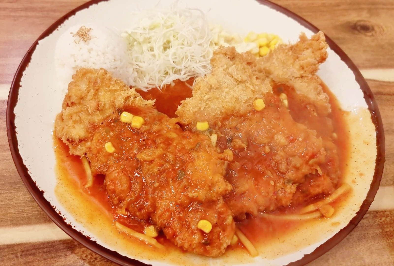 돈까스 전체 모습