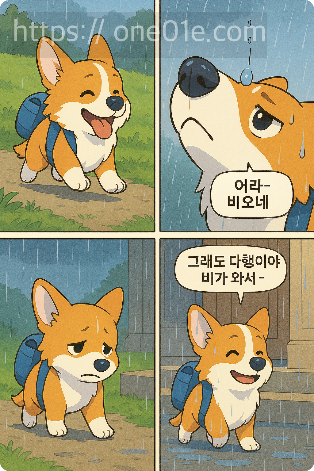 봄소풍에_비가와서_다행인_코기