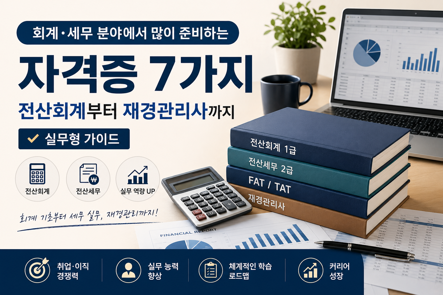 회계·세무 분야에서 많이 준비하는 자격증 7가지|전산회계부터 재경관리사까지 실무형 가이드