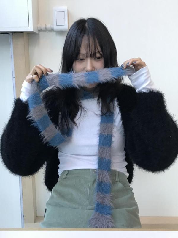 깃털 슬림 머플러 4colors