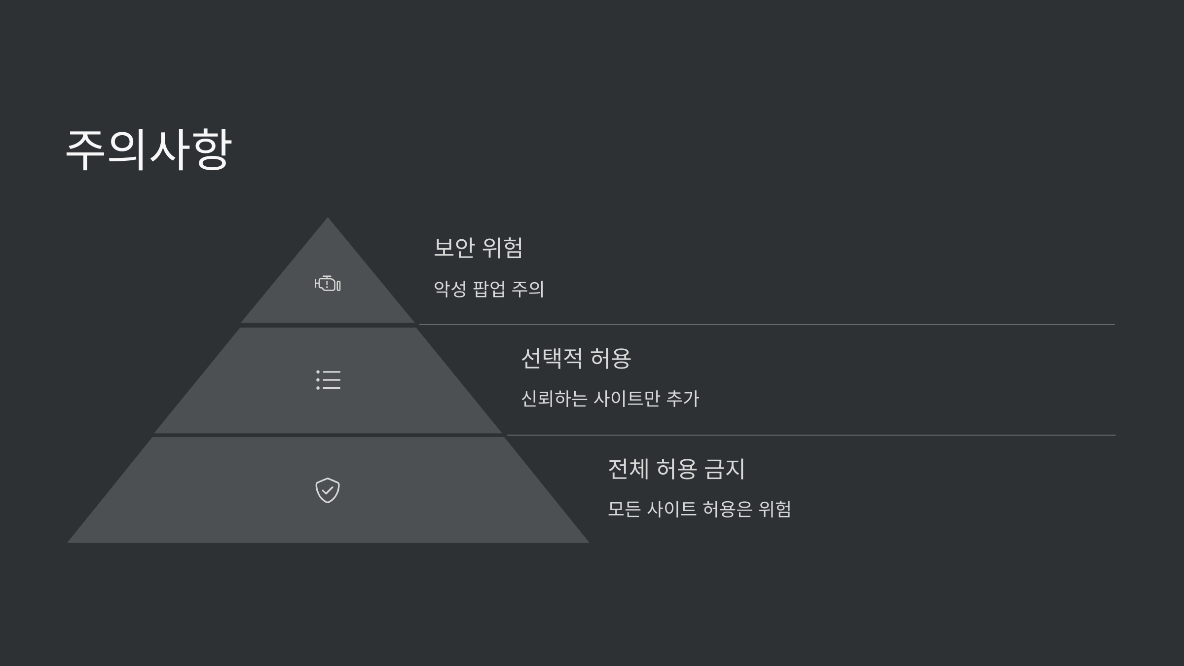 주의사항
