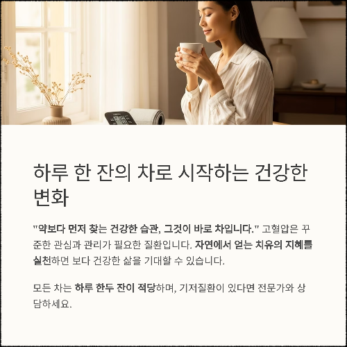 혈압을 다스리는 하루 한 잔, 자연이 준 건강한 차의 힘