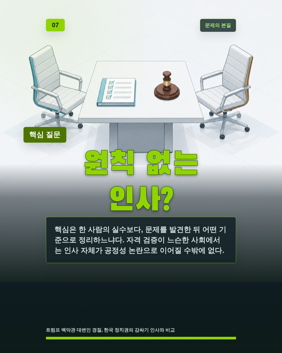원칙 없는 인사?