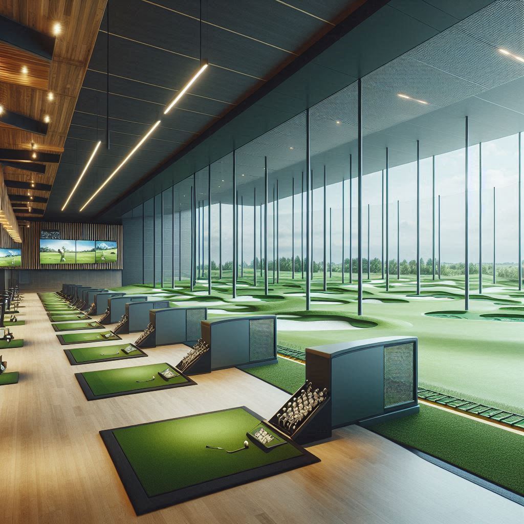 실내골프연습장 배경