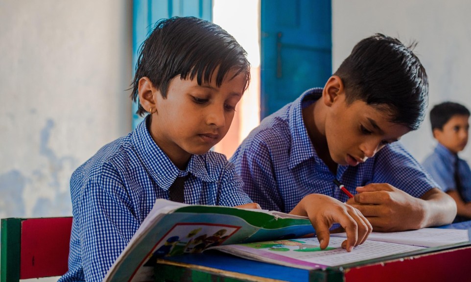 Indian school children, Education in india, Classroom moments image