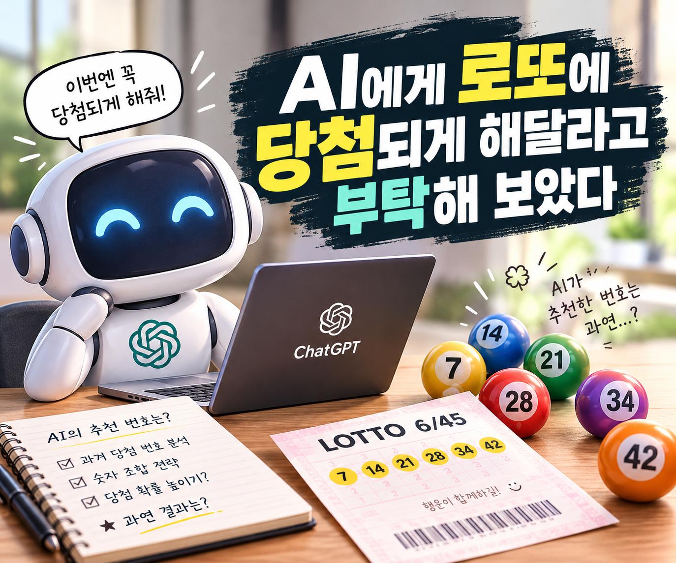 AI에게 로또에 당첨되게해달라고부탁해보았다