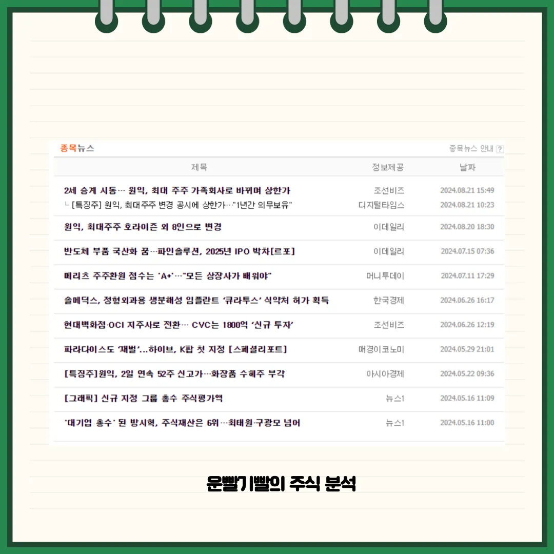 원익 뉴스
