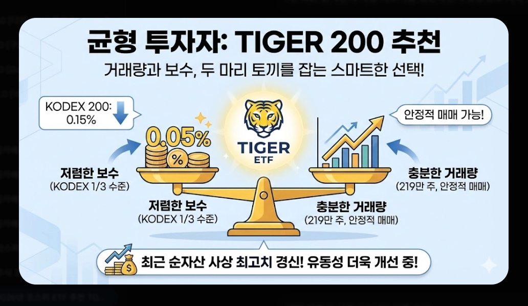 코스피200 ETF 추천 TOP 3 [2026년] KODEX vs TIGER vs RISE 완벽 비교